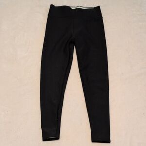 Womans Black Fleece Lined Leggings Size XL